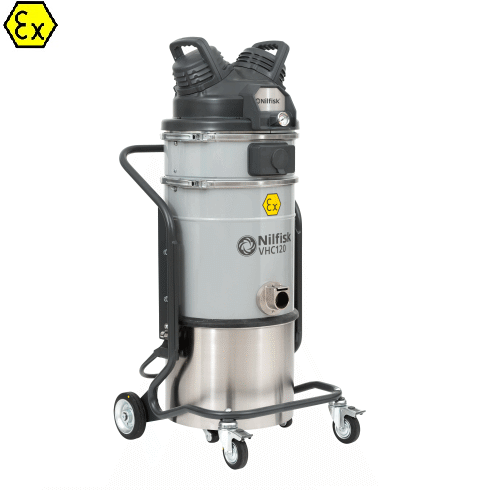 Nilfisk VHC120 Z1 EXA 4062400006 - Odkurzacz przemysłowy pneumatyczny Ex, ATEZ Z1, na sprężone powietrze
