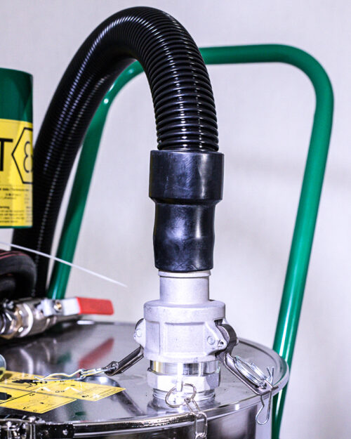 Spillvac PressOut ATEX - podłączenie weża