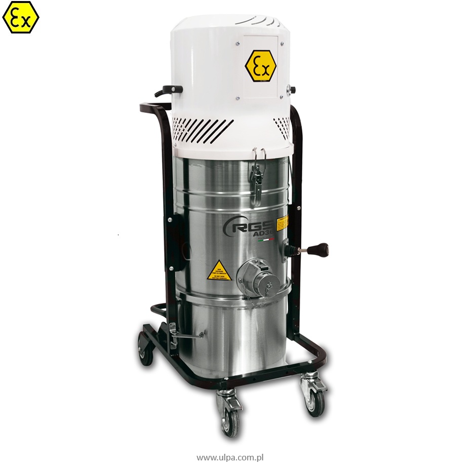 RGS AD36X2.2D - odkurzacz pneumatyczny ATEX strefa pyłowa 21, 22 i gazowa 2